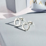 Hammered Circle Studs