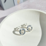 Hammered Circle Studs