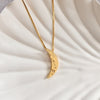 Sale Gold Vermeil Moon Necklace