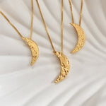 Sale Gold Vermeil Moon Necklace