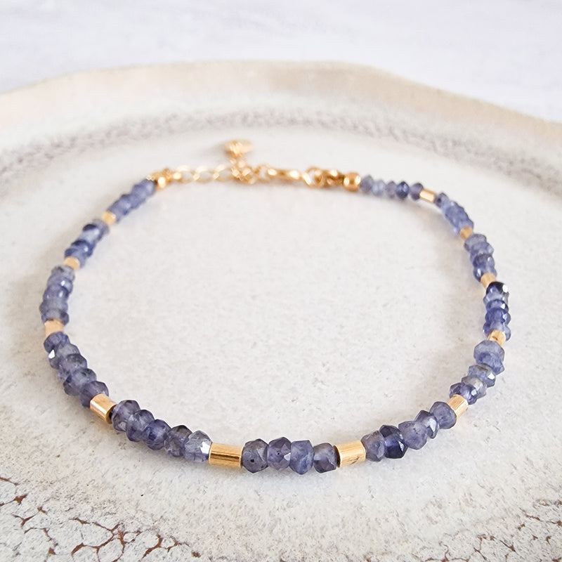 Sale Faceted Beaded Gold Bracelets