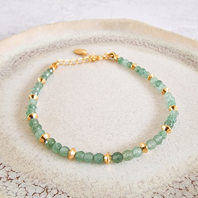 Sale Faceted Beaded Gold Bracelets