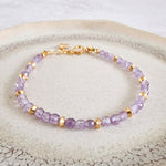 Sale Faceted Beaded Gold Bracelets