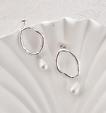 Sale Pearl Oval Drop Earrings