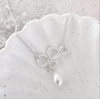 Sale Silver Dotty Pearl Necklace