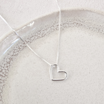 Silver Love Heart Necklace