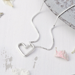 Silver Love Heart Necklace