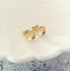 Sale Yellow Gold Vermeil Textured Dome Studs