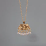 Gold Vermeil Arc Pearl Necklace