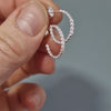 Small Silver Dotty Hoops