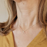 Circle Bar Pendant & Stud Set