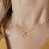 Circle Bar Pendant & Stud Set