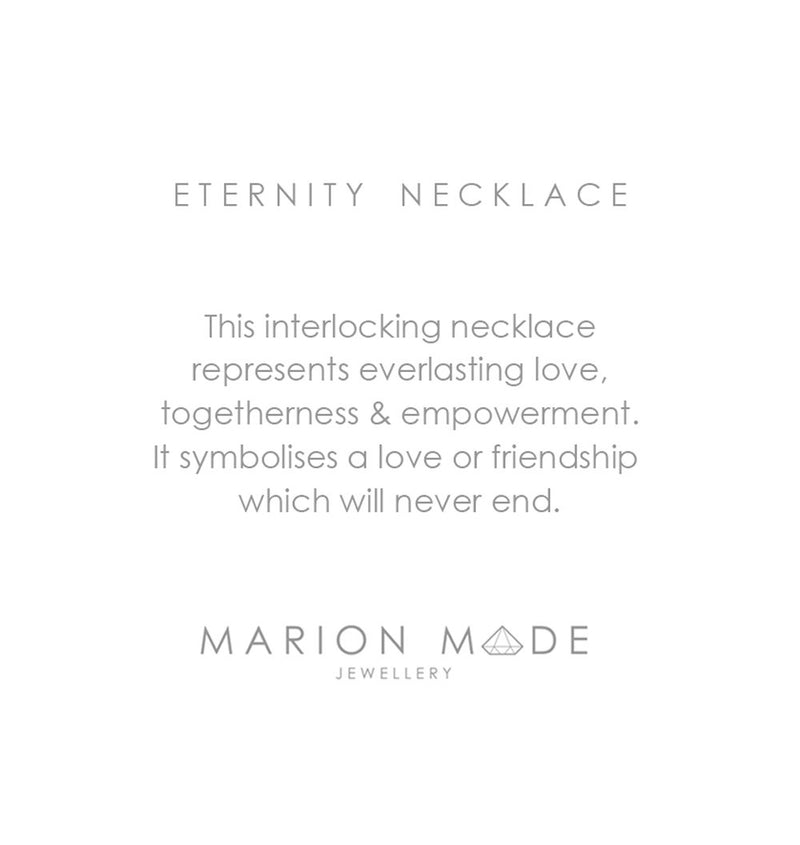 Eternity Interlocking Circle Necklace