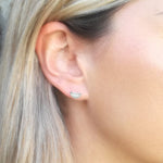 Sun and Moon Stud Earrings
