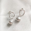 Ripple Pearl Drop Earrings