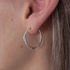Ripple Hoop Earrings