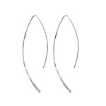 Contemporary Leaf Hoop Earrings