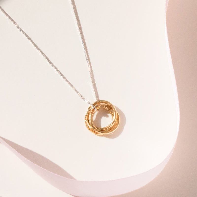 18ct Vermeil Russian Ring Necklace