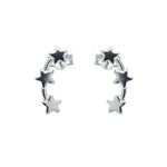 Triple Star Stud Ear Climbers