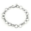 Faceted Circle Chain Link Bracelet