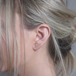 Silver Linear Ear Climber